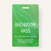 Streifenmuster zurück zum Schulbadeausgang Ausweis (Vorderseite)