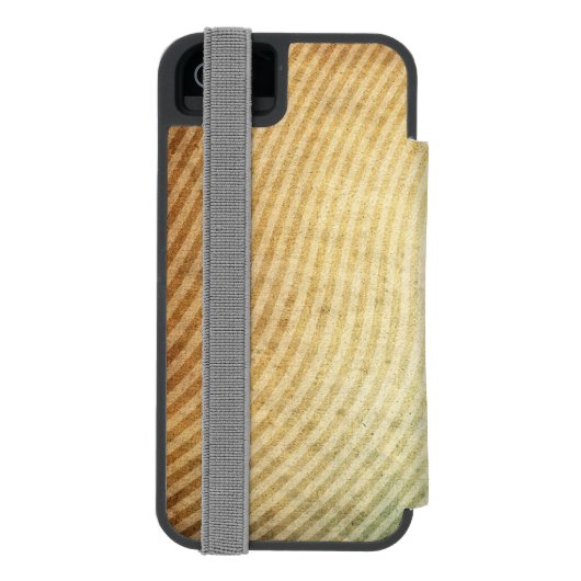 Streifenmusterhintergrund Incipio iPhone Geldbeutel-Hülle (Folio Rückseite)