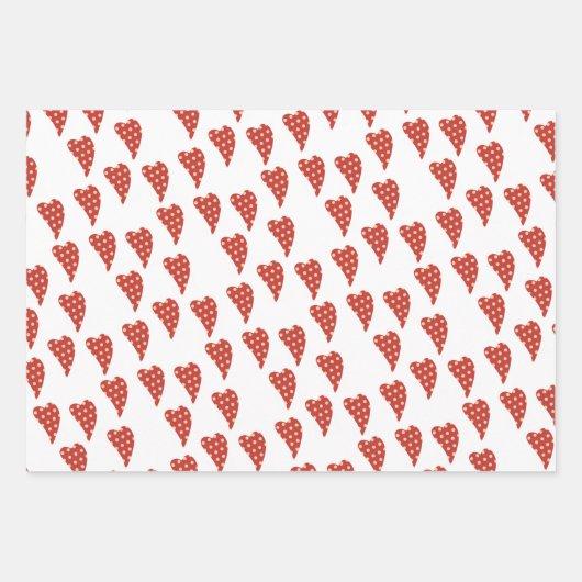 Streifenpapier Blätter Valentine Stripe Herzen Xo (Vorderseite 2)