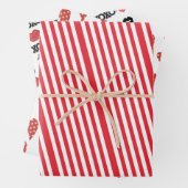 Streifenpapier Blätter Valentine Stripe Herzen Xo (Beispiel)
