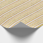 Streifenpapier für goldenes Hafer-Comic Geschenkpapier (Ecke)