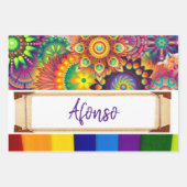 Streifenpapier Geschenkpapier Set (Vorderseite)