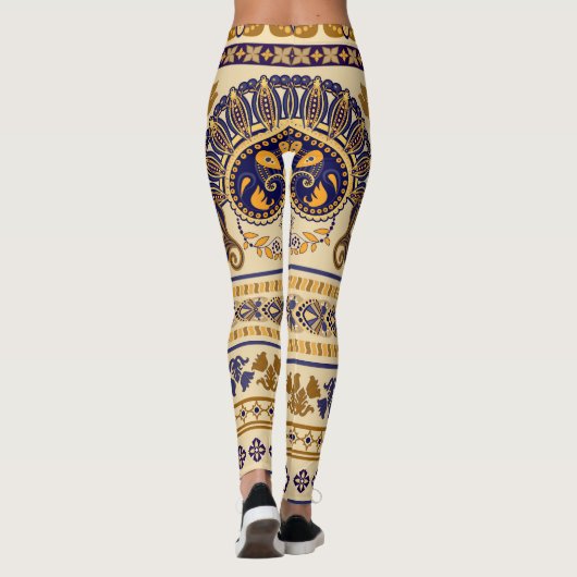 Streifenpapier Leggings (Rückseite)