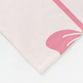 Streifenpink Bow Delight Fleecedecke (Ecke)