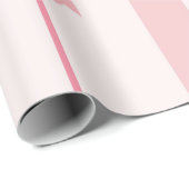 Streifenpink Bow Delight Geschenkpapier (Rolleneckpunkt)