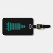 Streifenrakete Gepäckanhänger (Vorderseite horizontal)