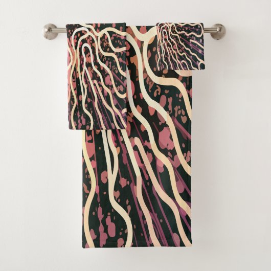 Streifenstruktur Badhandtuch Set (Insitu)