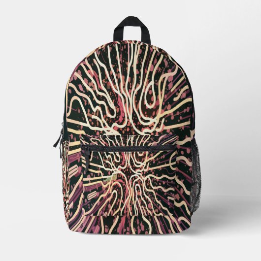 Streifenstruktur Bedruckter Rucksack (Vorderseite)