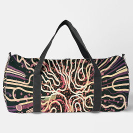 Streifenstruktur Duffle Bag