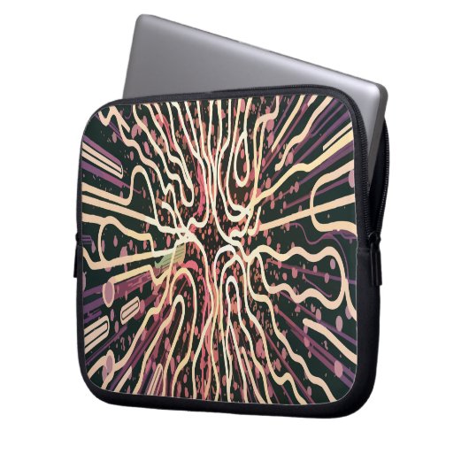 Streifenstruktur Laptopschutzhülle (Vorderseite Links)