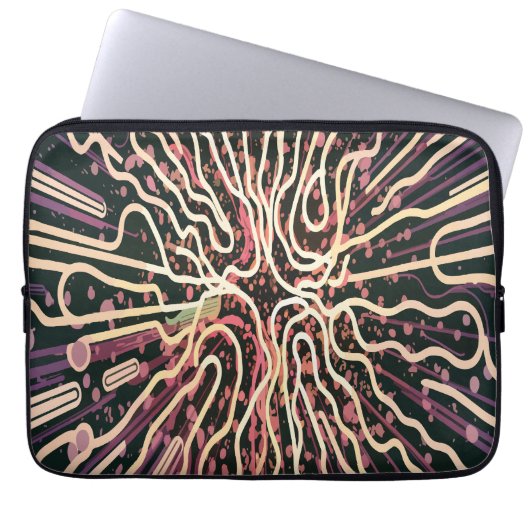 Streifenstruktur Laptopschutzhülle (Vorderseite)