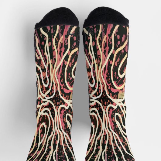 Streifenstruktur Socken (Oben)