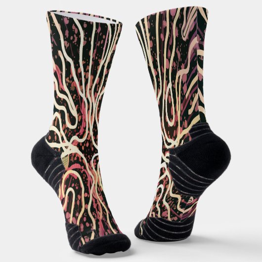 Streifenstruktur Socken (Gewinkelt)