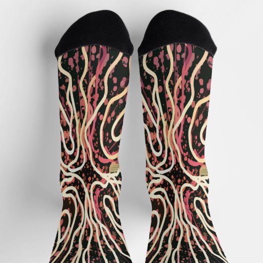 Streifenstruktur Socken (Oben)