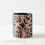 Streifenstruktur Zweifarbige Tasse (Mittel)