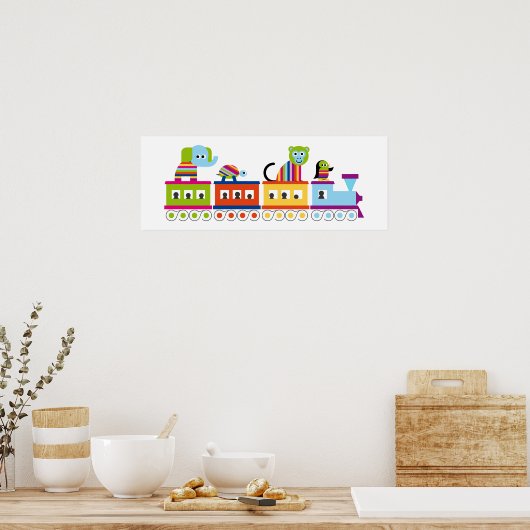 Streifentierzug Poster (Küche)