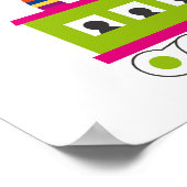 Streifentierzug Poster (Ecke)