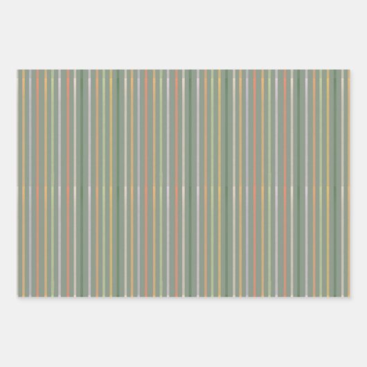 Streifenverpackung Geschenkpapier Set (Vorderseite 3)