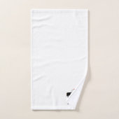 Streifenwagendesign Monogramm Badhandtuch Set (Handtuch)
