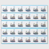 Streifenwal Geschenkpapier (Flach)