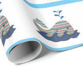 Streifenwal Geschenkpapier (Rolleneckpunkt)