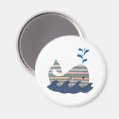 Streifenwal Magnet (Vorderseite/Rückseite)