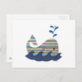 Streifenwal-Postkarte Postkarte (Vorne/Hinten)