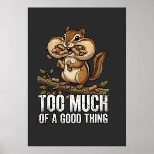 Streifhörnchen Snack-Attacke Poster
