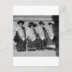 Streik der Damen Schneider, 1910 Postkarte