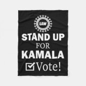 Streik für Kamala-Abstimmung Fleecedecke (Vorderseite)