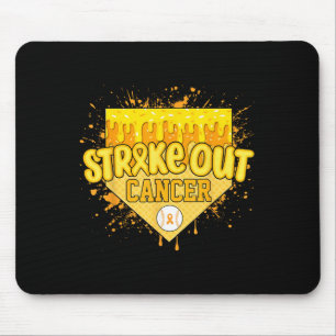 Streik gegen Kinderkrebs Jungen Baseball Drip Gol Mousepad