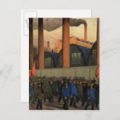 Streik Postkarte (Vorne/Hinten)