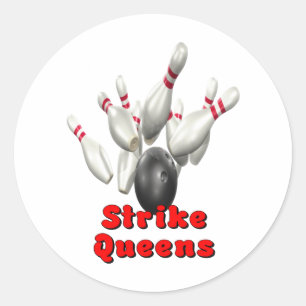 Streik-Queens Runder Aufkleber