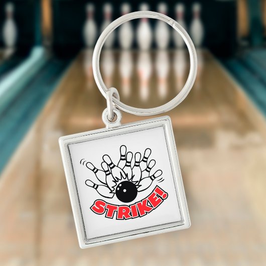 Streike - 10-Button-Bowling Schlüsselanhänger