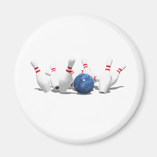 Streit! Bowling Ball & Buttone: Magnet (Vorne)