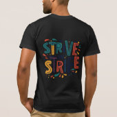 "Streit in Streit" - dunkler T - Shirt (Rückseite)