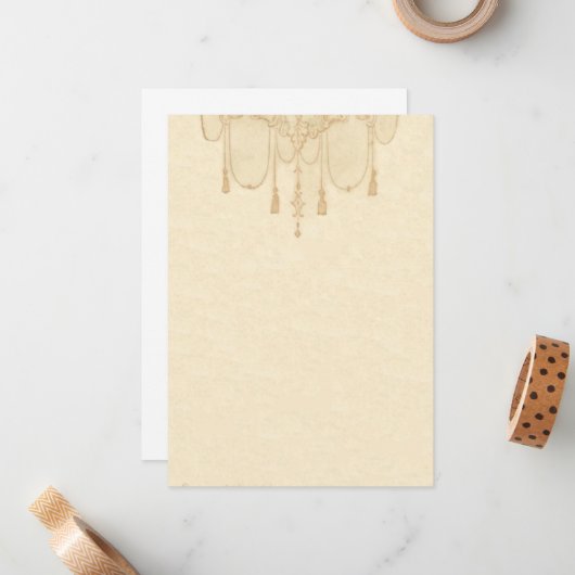 Streit um Gold Stationery Mitteilungskarte (Vorderseite/Rückseite Beispiel)