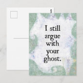 Streite mit deiner Geist Postkarte (Vorne/Hinten)