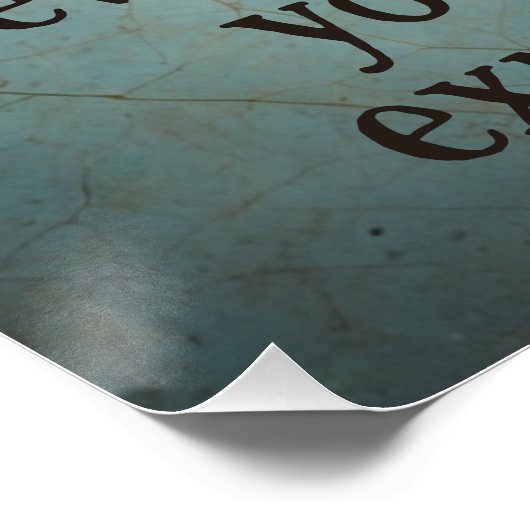 Streite niemals mit dem Narren Poster (Ecke)