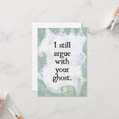 Streiten Sie mit Ihrer Ghost-Grußkarte Karte (Vorderseite/Rückseite Beispiel)