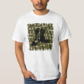Streitkräfte Camouflage Gun Military Boot Camp GI T-Shirt (Vorderseite)