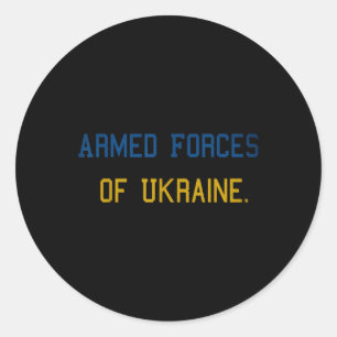 Streitkräfte der Ukraine. Runder Aufkleber