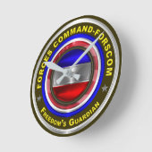 Streitkräfte Kommando-FORSCOM-Sake Runde Wanduhr (Winkel)