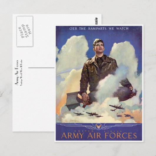 Streitkräfte Postkarte (Vorne/Hinten)