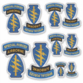 Streitkräfte SFGA Grüne Berets - Kontakt Aufkleber (Vorderseite)