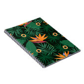 Strelitzia-Blume: Vintager Hintergrund Notizblock (Rechte Seite)