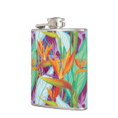 Strelitzia-Muster Flachmann (Links)