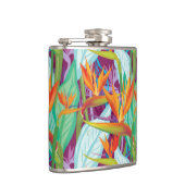 Strelitzia-Muster Flachmann (Rechts)