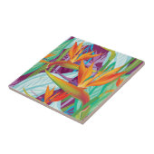 Strelitzia-Muster Fliese (Seite)