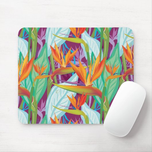 Strelitzia-Muster Mousepad (Mit Mouse)